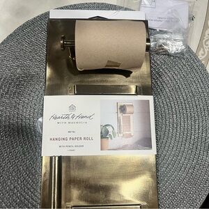 Hearth and Hand Brass Metal Paper Roll Holder
